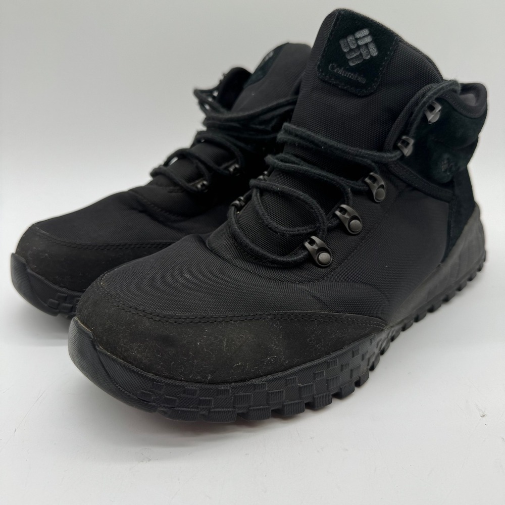 Columbia Fairbanks Mid Men's 10.5 Black Waterproof Hiking Boots